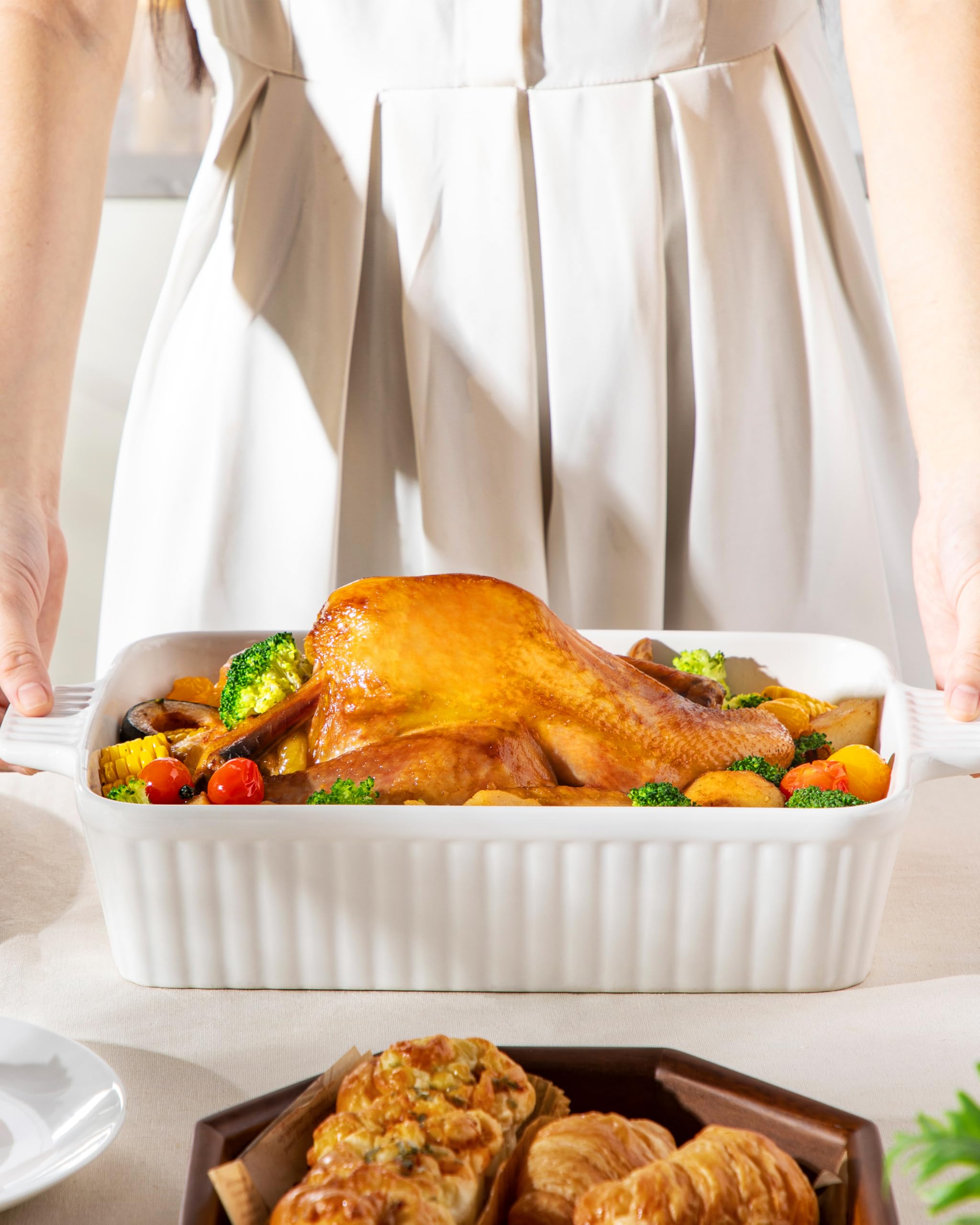 MALACASA dish in refrigerator storing leftovers for convenient cooling and storage