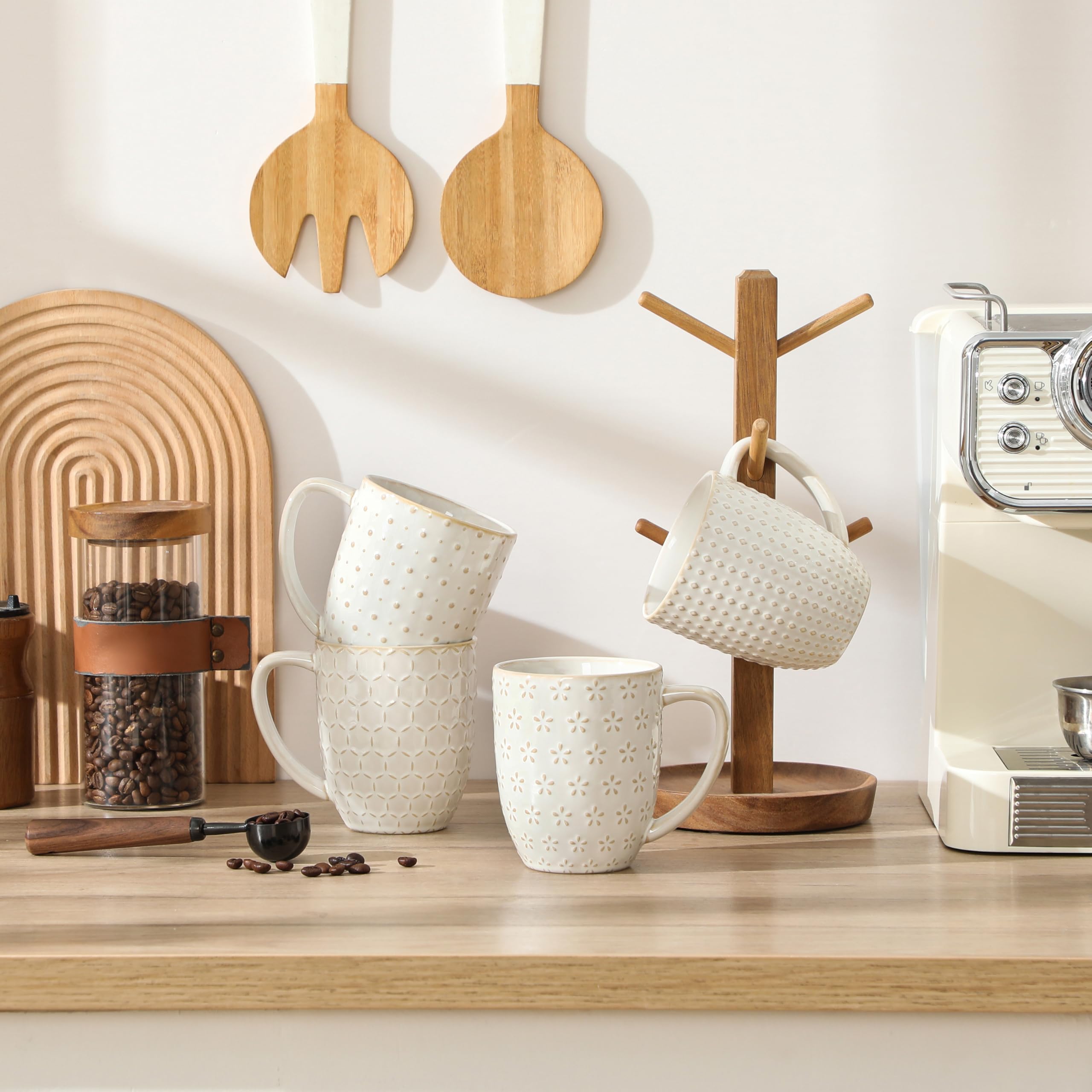 MALACASA LYDIA mugs gift-wrapped in lifestyle scene for occasion-ready presentation