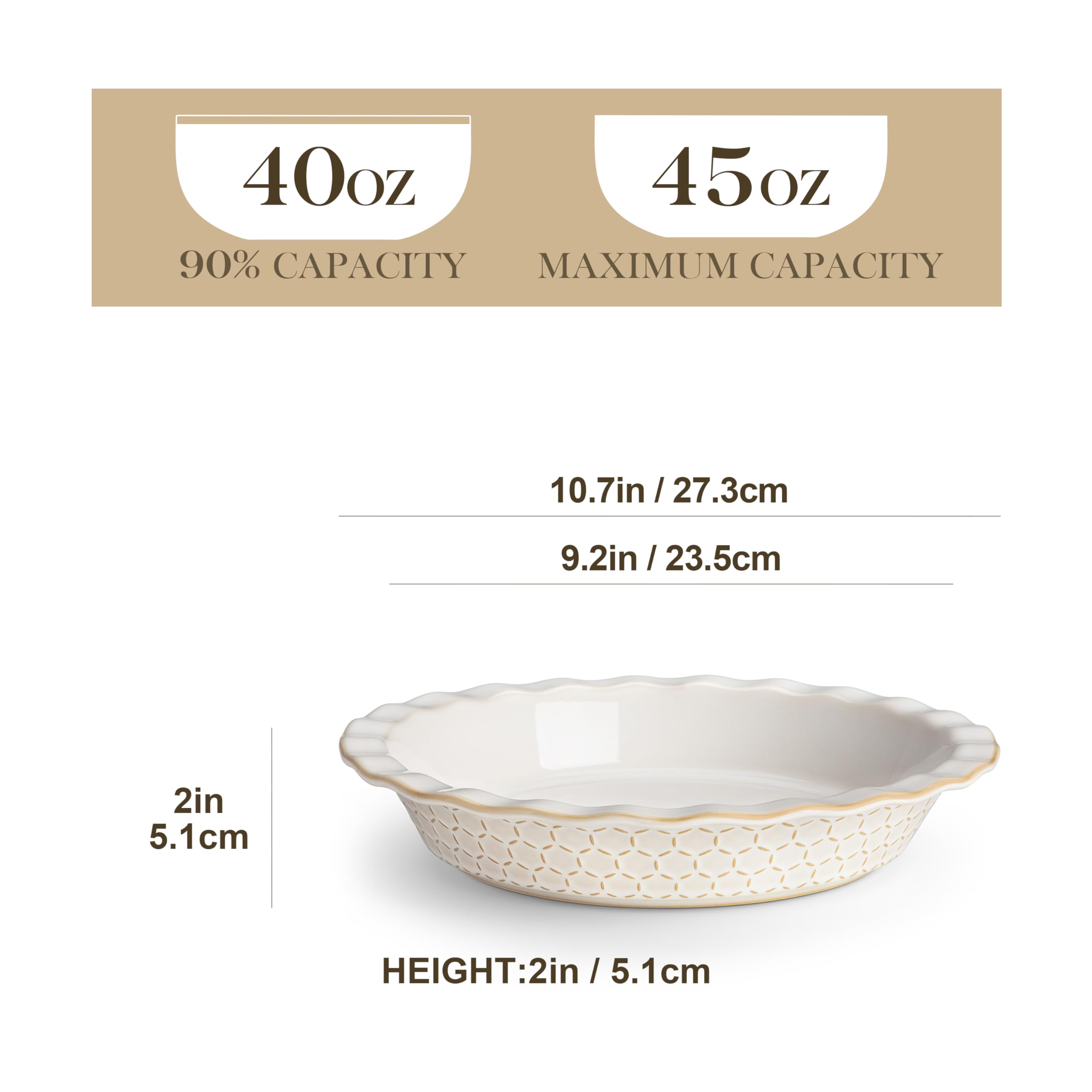 MALACASA fluted rim detail highlighting neat crust shaping benefit