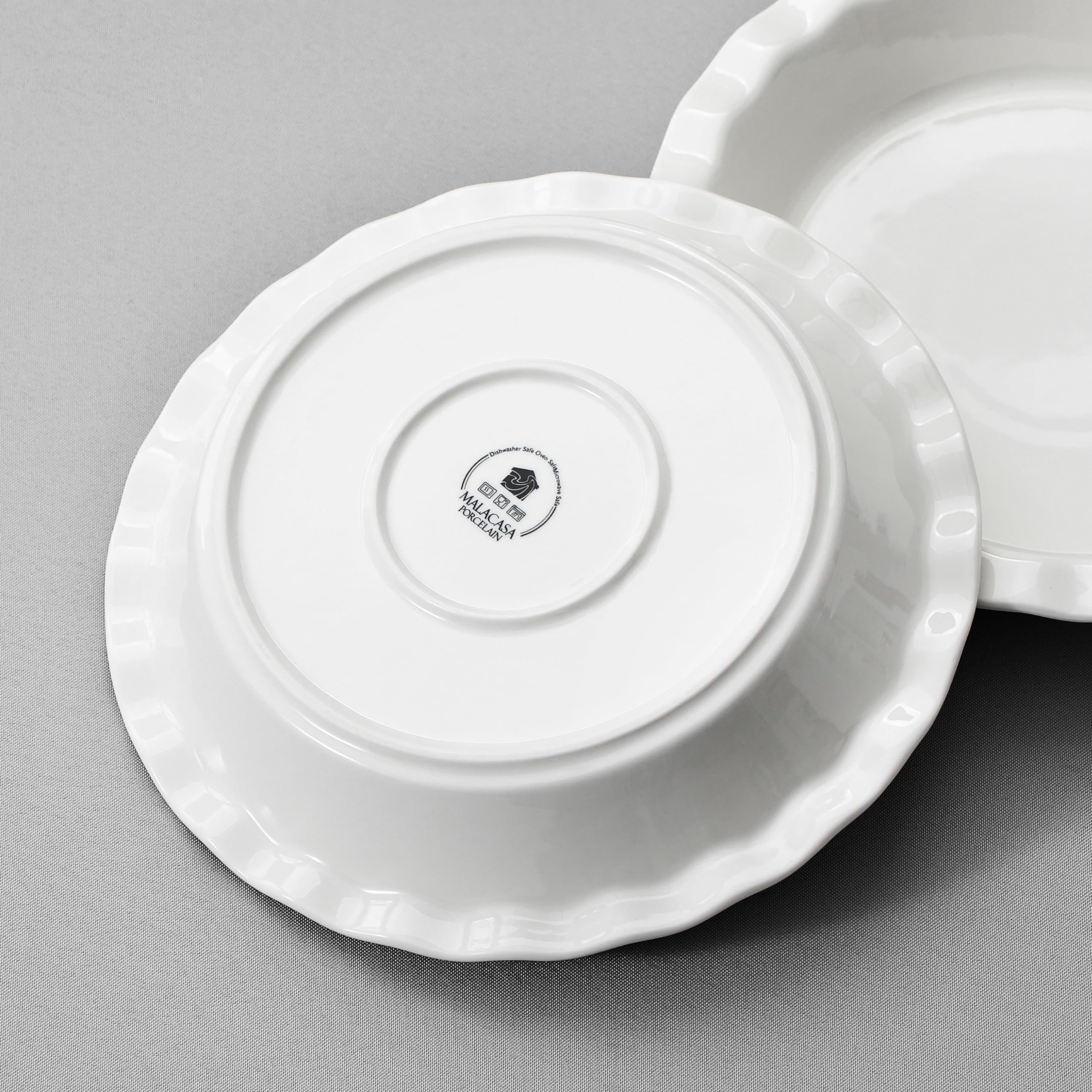 MALACASA label and care instructions close-up for safe cleaning tips