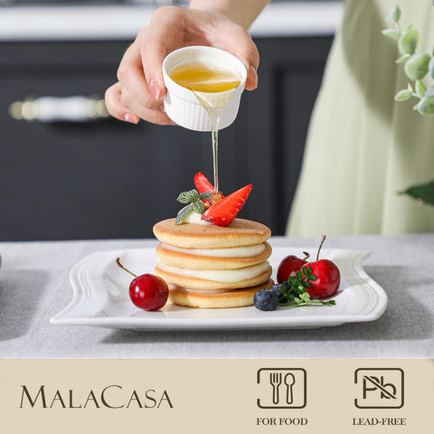 MALACASA ramekin holding crème brûlée plated for dessert presentation benefits