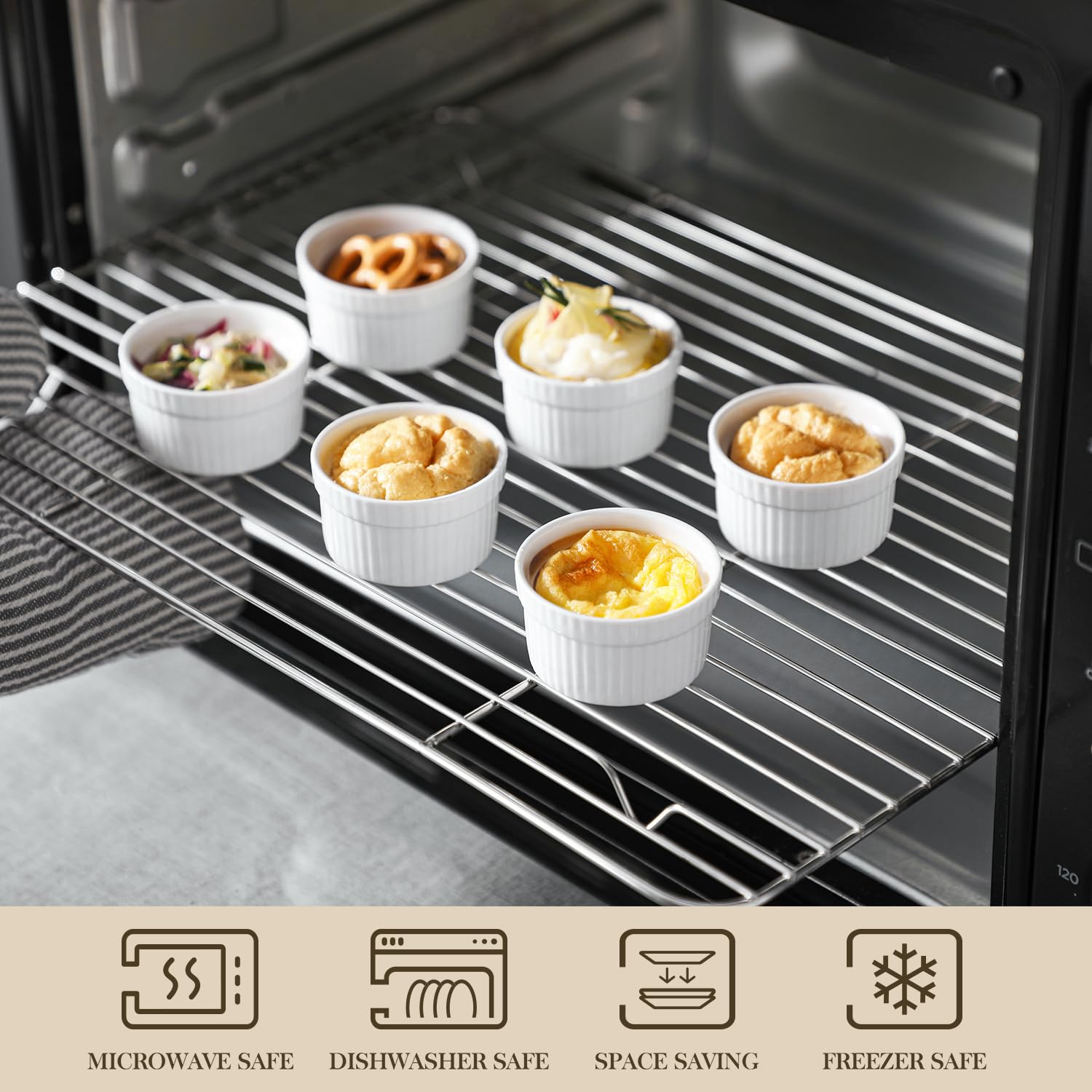 MALACASA ramekin in use with dipping sauce showing easy serving and portion control