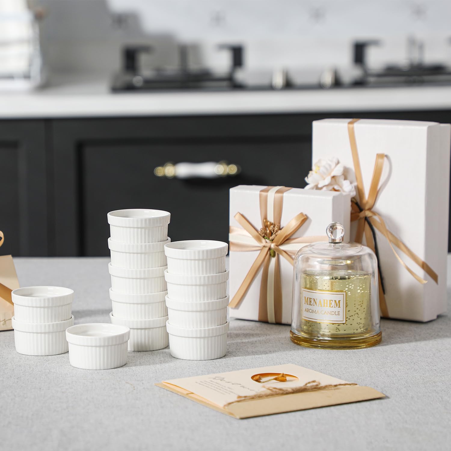 MALACASA product label and series RAMEKIN.DISH emphasizing brand and item details