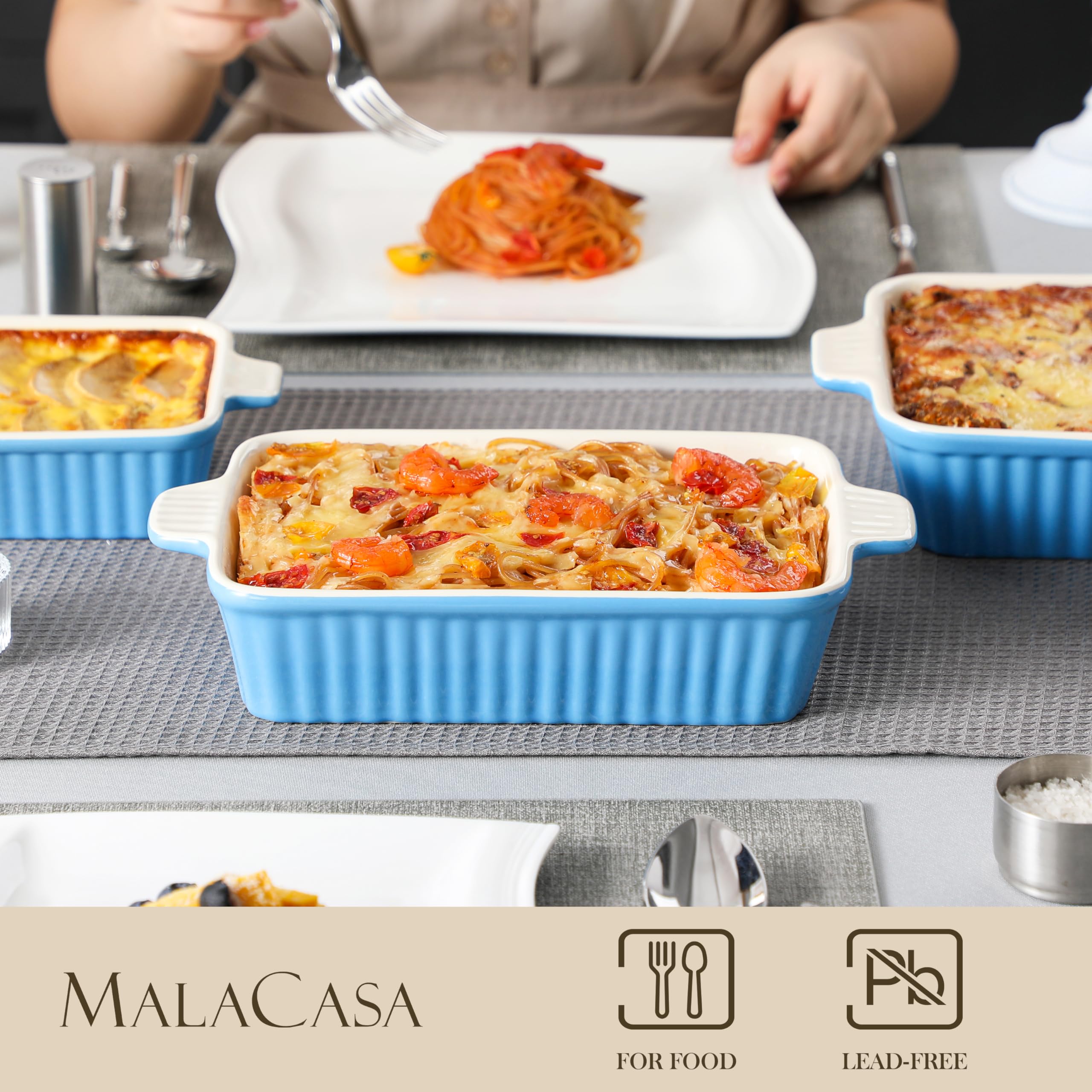 MALACASA four sizes displayed for versatile portion control