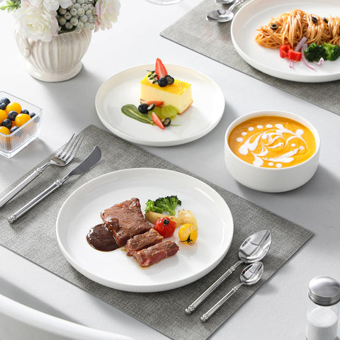 MALACASA table set in a dining scene, communicates elegant everyday presentation