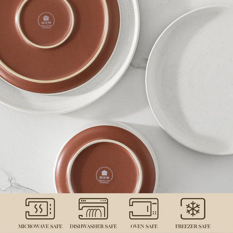 MALACASA TARA cereal bowl tilted to show depth and versatile serving capacity