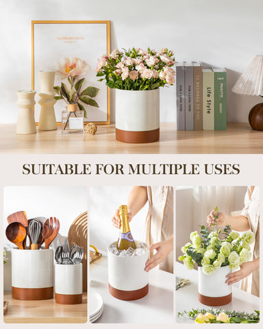 MALACASA TARA set displayed in farmhouse kitchen for stylish storage benefit