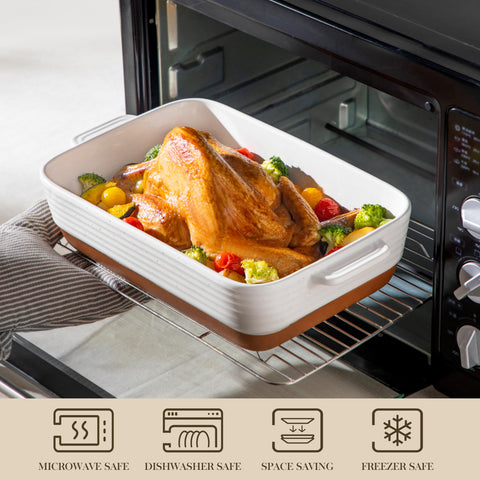 MALACASA nested TARA dishes stacked for compact storage and organized kitchen