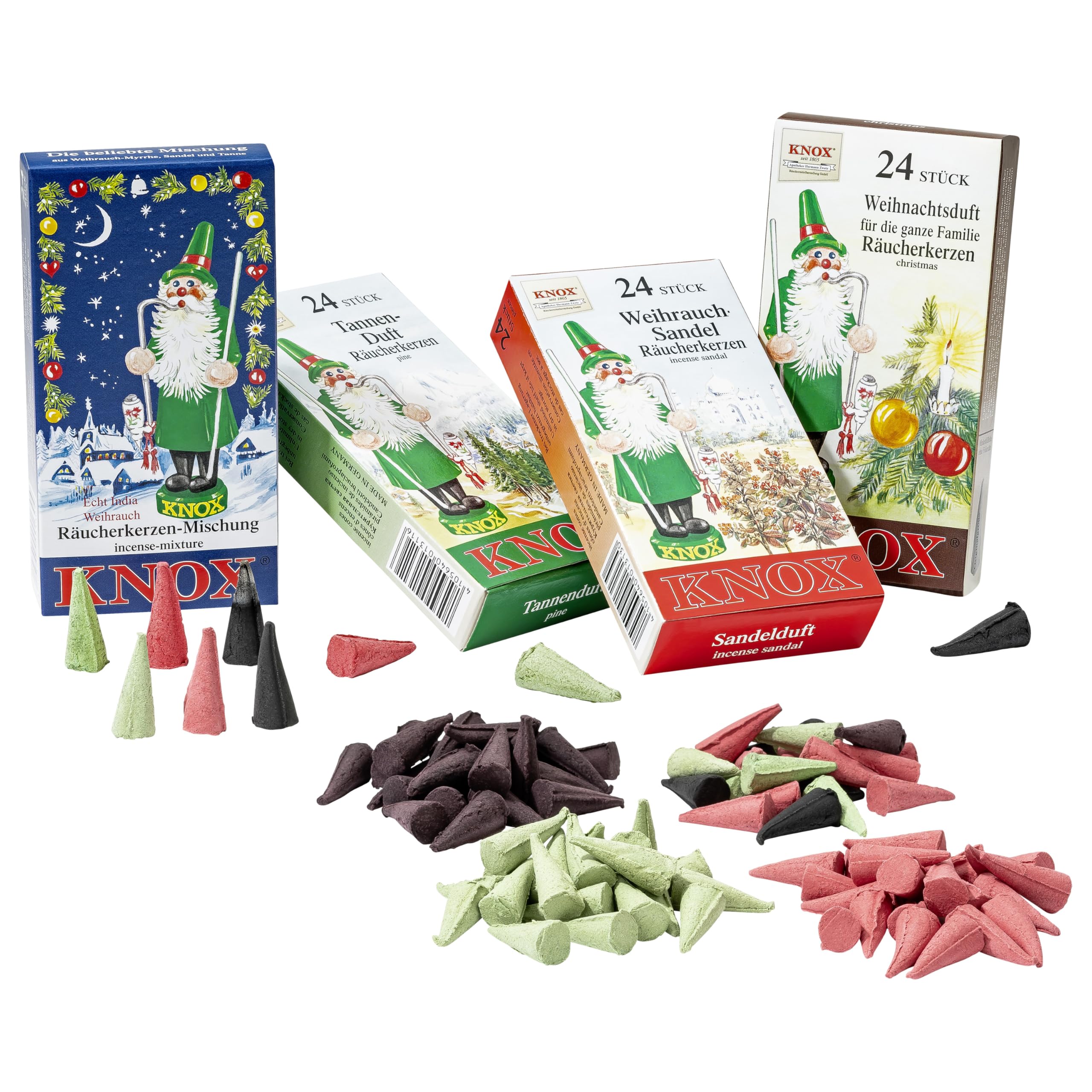 MaMeMi front packaging gift set showing 4 scent boxes and nativity, convenient present