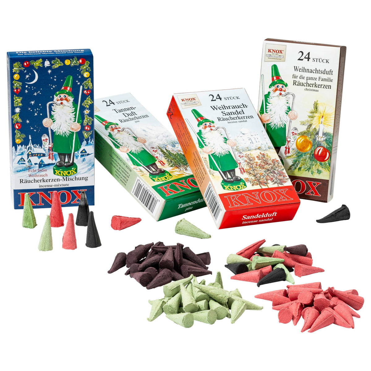 MaMeMi front packaging gift set showing 4 scent boxes and nativity, convenient present