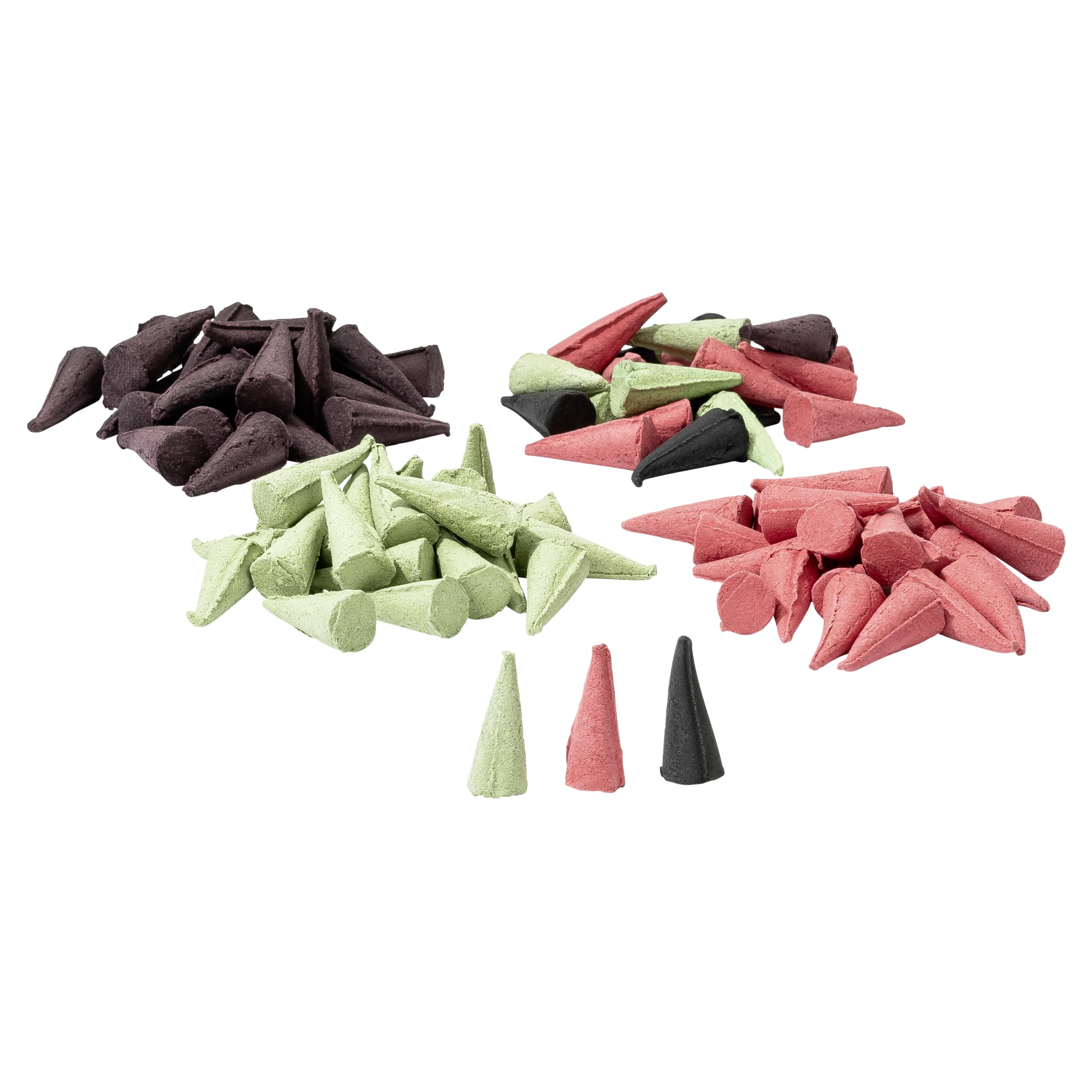MaMeMi incense cone smoldering in a burner, creating cozy aromatic atmosphere