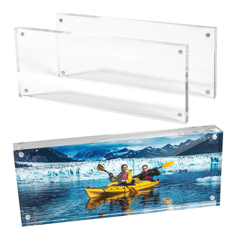 Mammoth front view showing frameless 4x10 display and clear presentation benefit