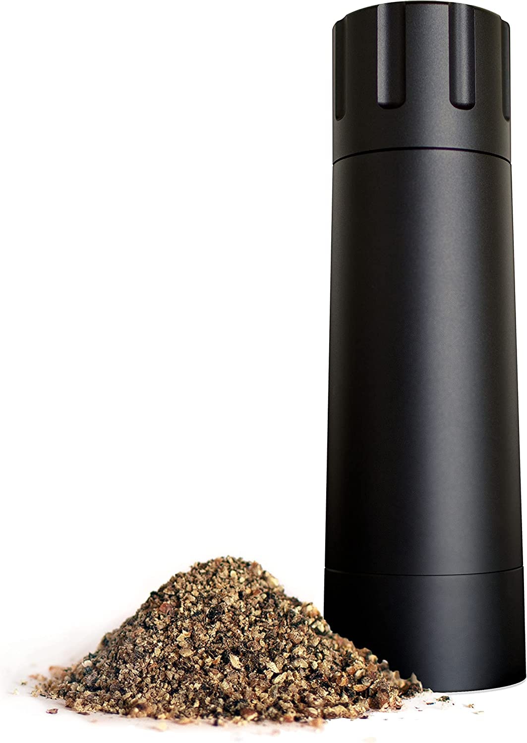 MANNKITCHEN Pepper Cannon front view showing compact design and fast grinding benefit