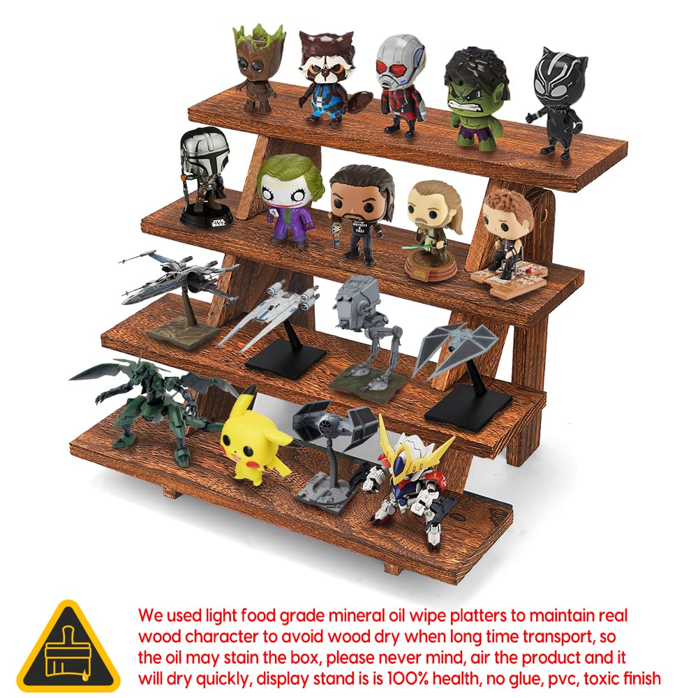 manspdier collectibles display with figures showing versatile display benefit