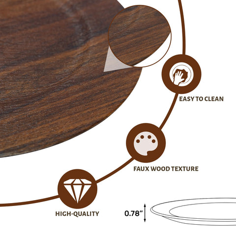 MAONAME charger plate styled under dinnerware in a table setting for event-ready presentation