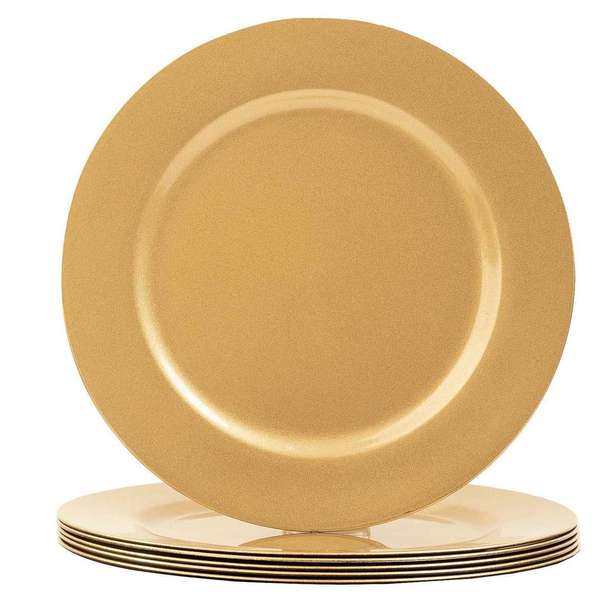 MAONAME gold charger showing front packaging and elegant shine for polished tables
