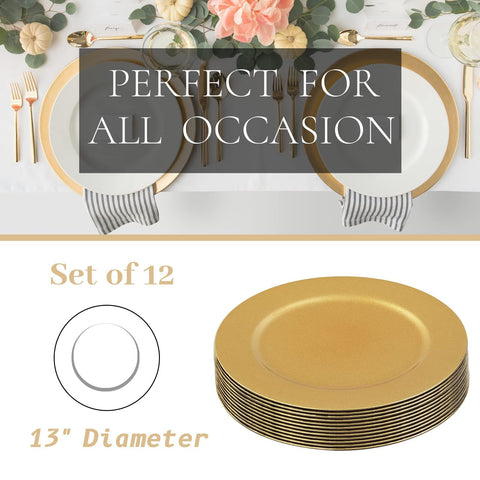 MAONAME chargers styled on a wedding table creating cohesive luxury atmosphere