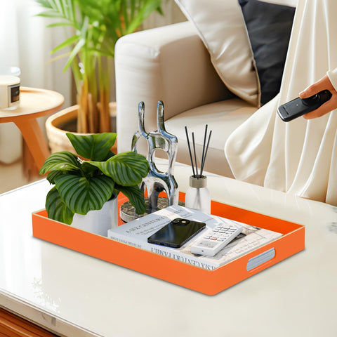 MAONAME tray beside remote and mug indicating ideal size and scale for living room essentials