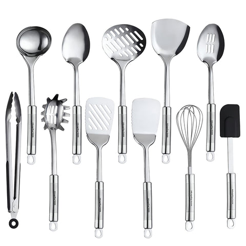 Maphyton front packaging showing the full 11-piece stainless steel set and benefits