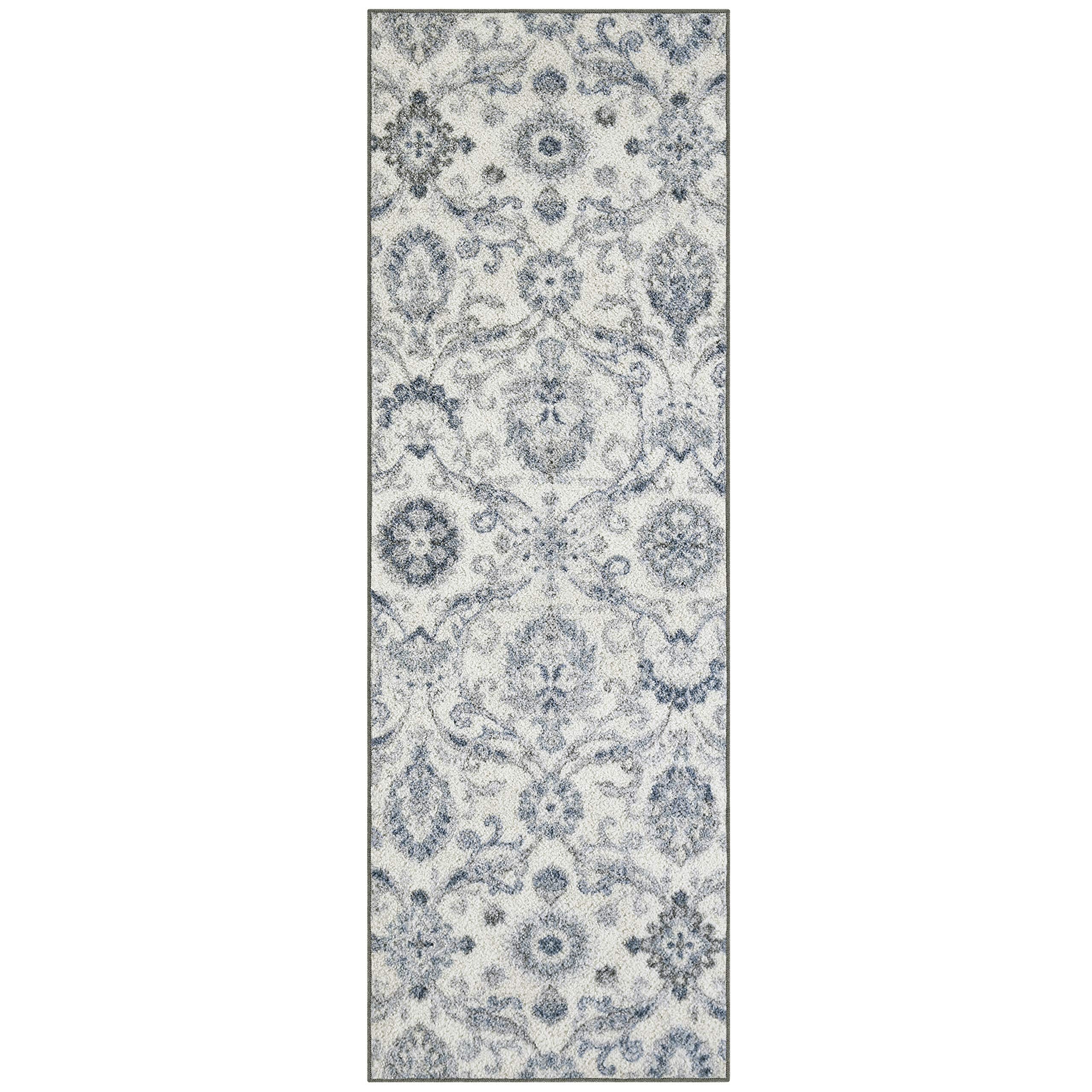 Maples Rugs front view of runner showing damask design and easy room upgrade