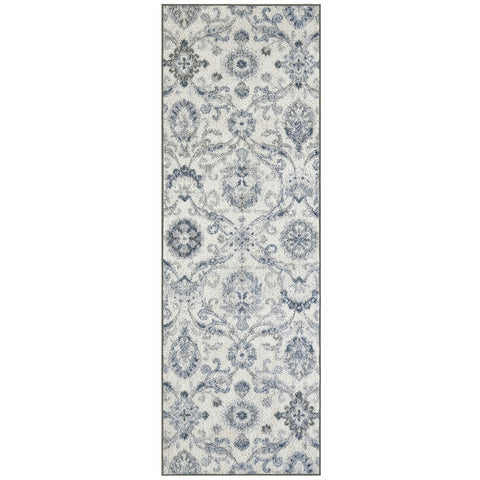 Maples Rugs front view of runner showing damask design and easy room upgrade