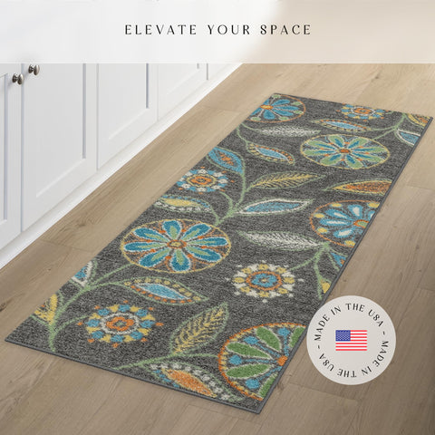 Maples Rugs zoomed fiber texture highlighting polyester pile durability and stain resistance benefits