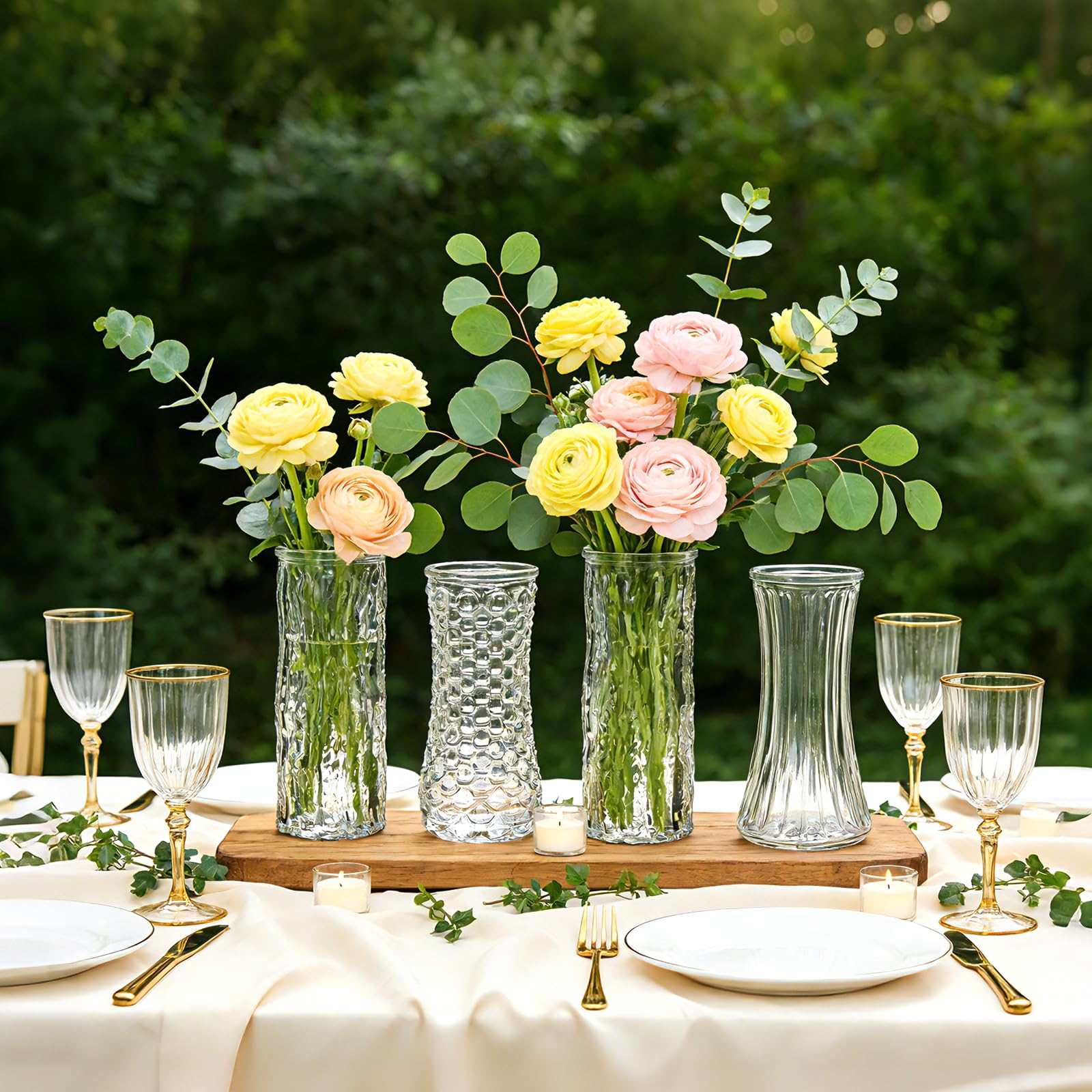 Mapoxy gift-ready box open to reveal foam-protected vases