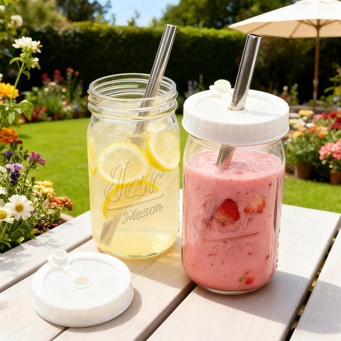 Mapoxy smoothie in use outdoors demonstrating portable large-capacity sipping