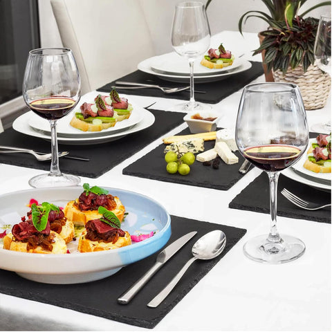 MAPRIAL stacked plates displaying slim profile and storage benefit