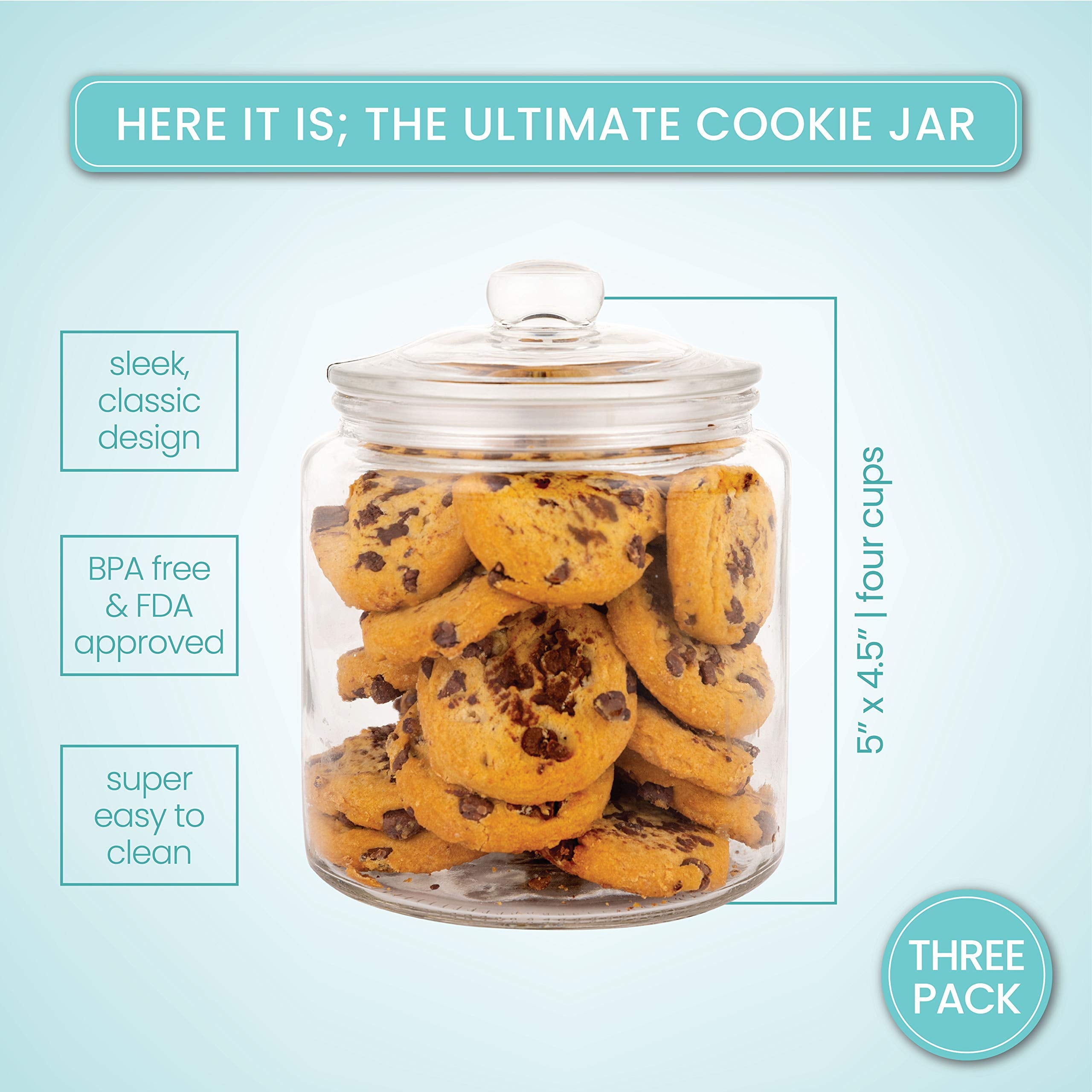 Marbelous jars styled on kitchen counter demonstrating organized attractive storage