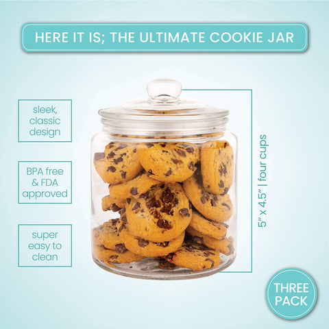 Marbelous jars styled on kitchen counter demonstrating organized attractive storage