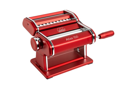 MARCATO Atlas 150 front view showing red finish and sturdy frame for durable use