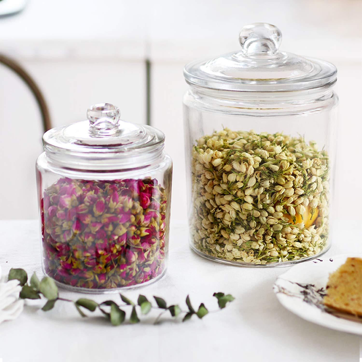 Maredash jars organized on pantry shelf for neat storage and easy access