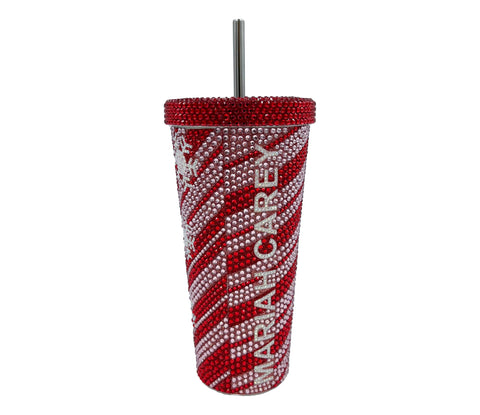 Mariah Carey rhinestone close-up highlighting snowflake detail and reflective sparkle benefit