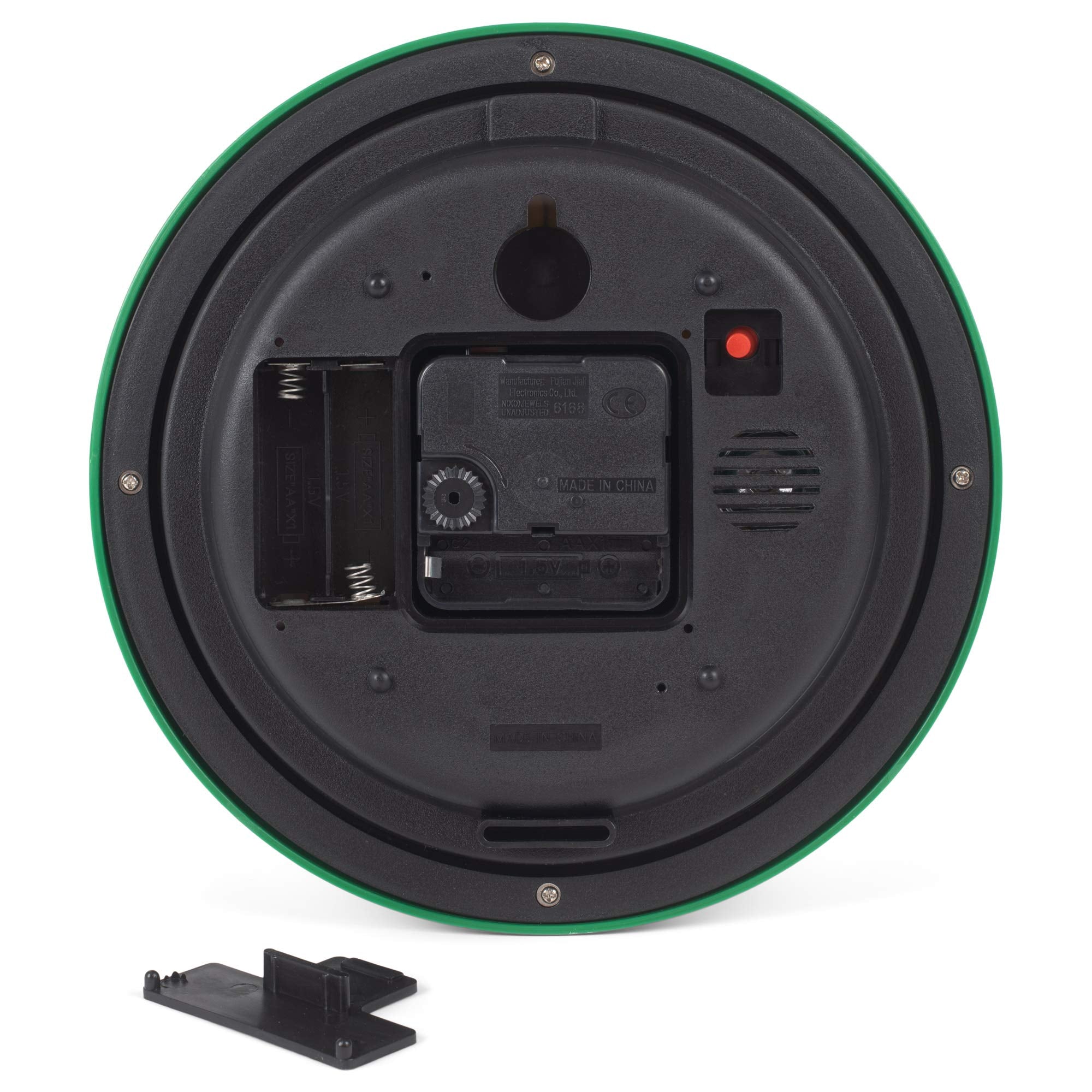 Mark Feldstein Peanuts clock side profile showing slim depth advantage