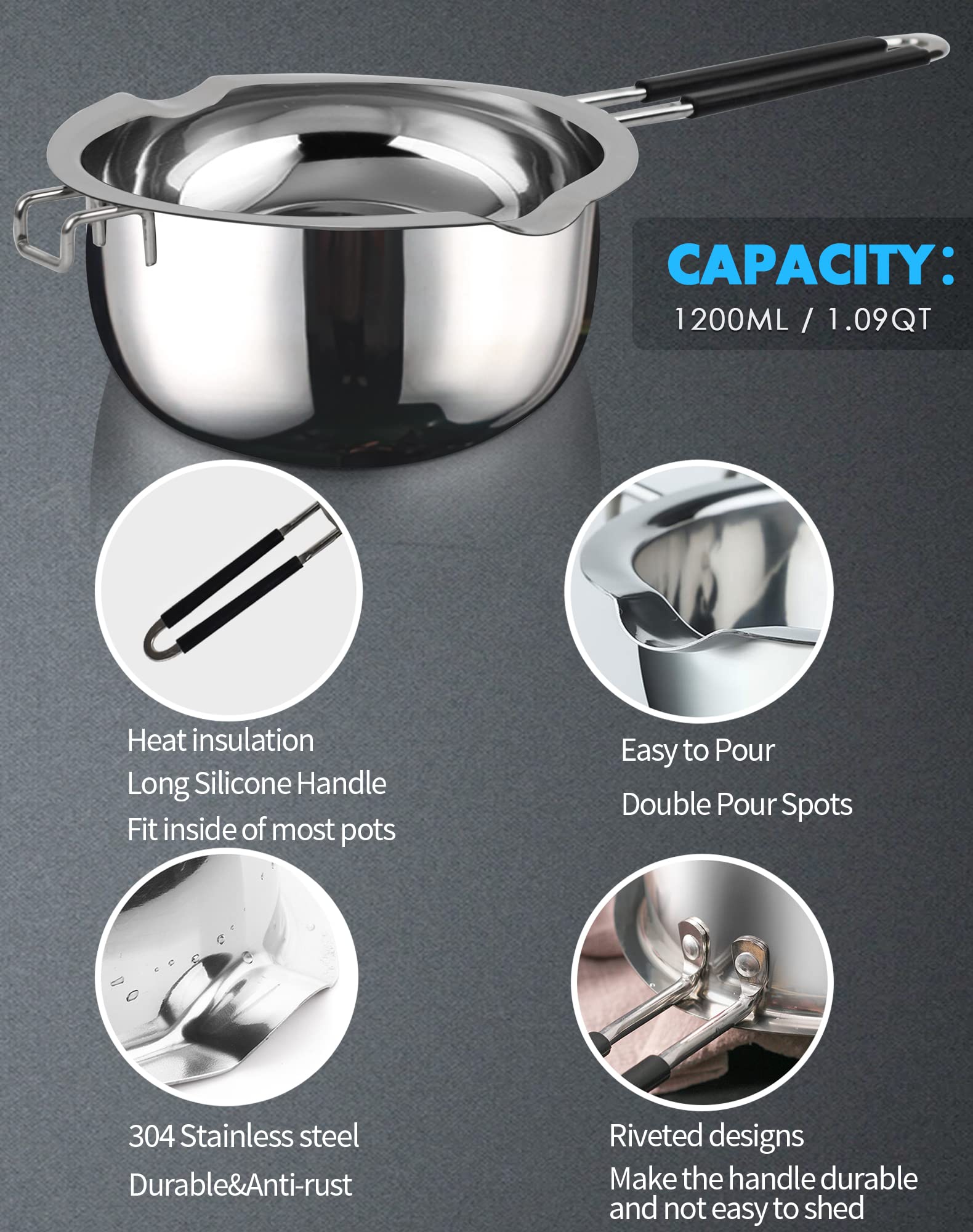 Marsheepy 2800ML outer pot heating on stove showing flame-safe cooking versatility