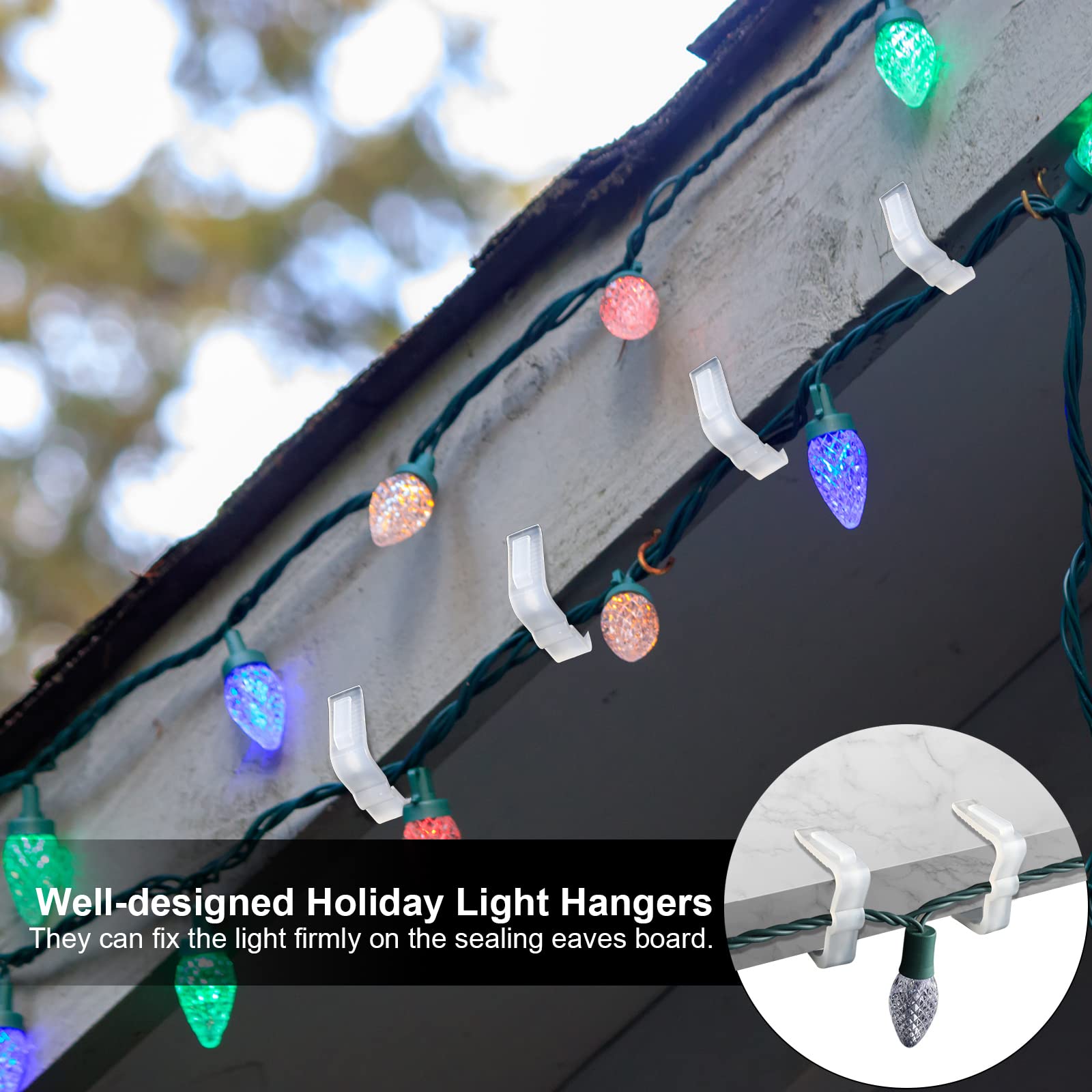 Marsui clip holding string lights showcasing tidy appearance benefit