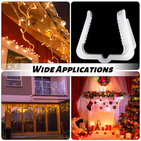 Marsui outdoor holiday lights scene showing easy-install aesthetic benefit