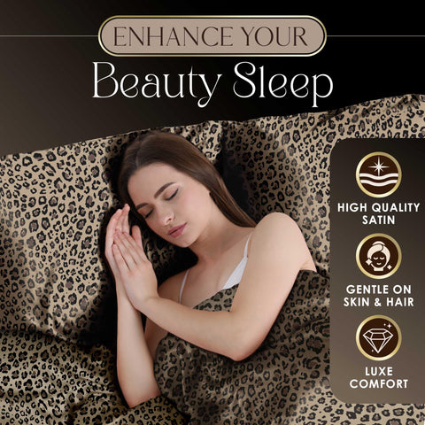 Martex Elegance styled bedroom with leopard sheets adding a bold, hotel-inspired vibe