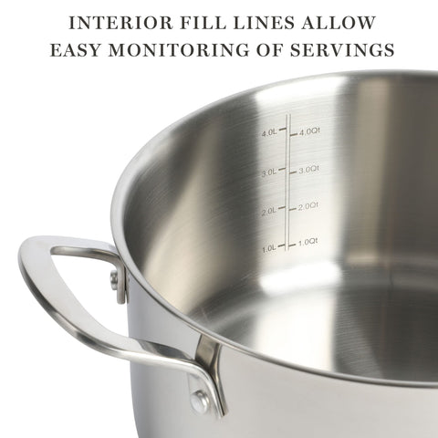 Martha Stewart Castelle cooking on stovetop demonstrating even heating and versatile use