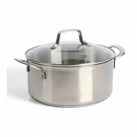 Martha Stewart Castelle beside common kitchen items to show 5-quart size and serving capacity