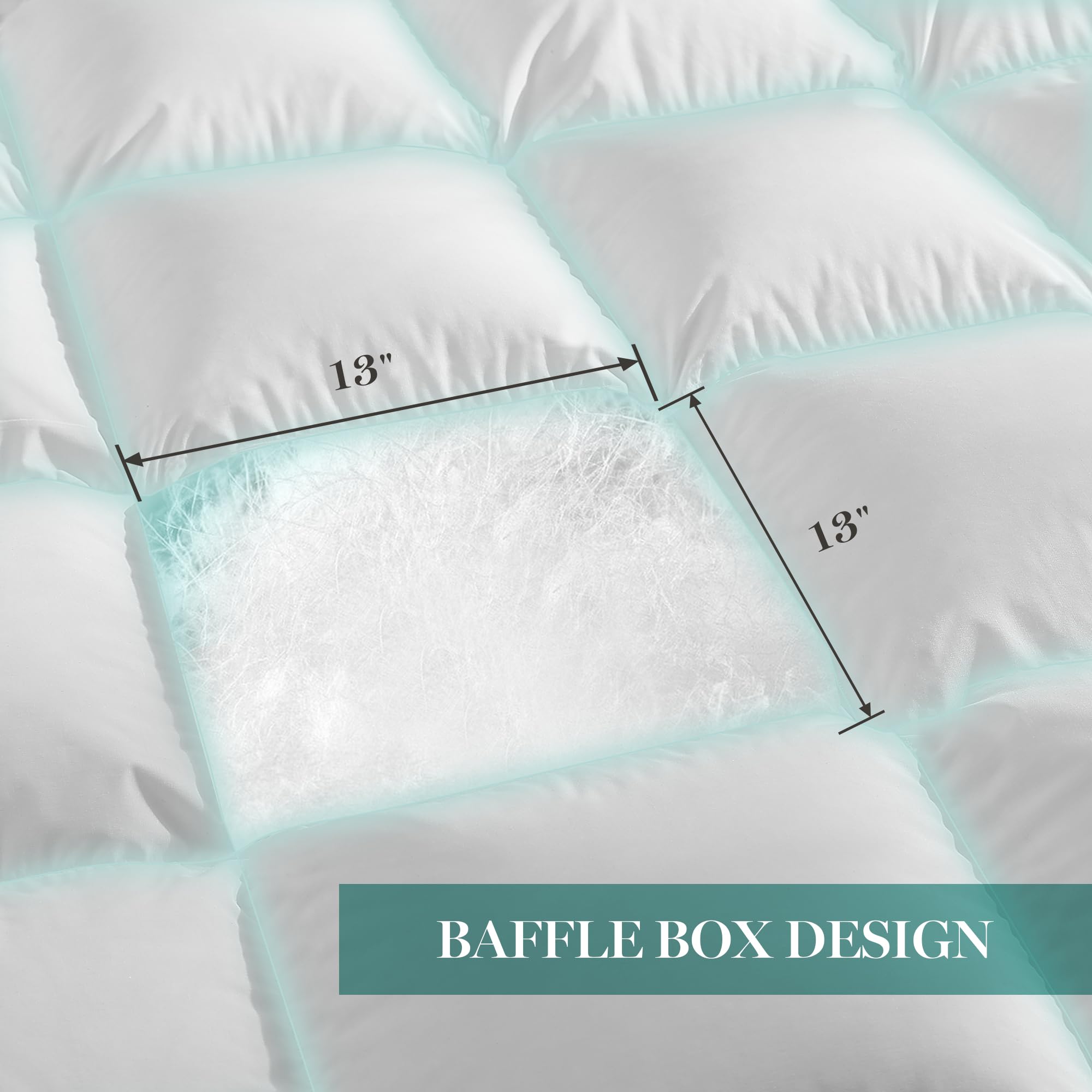 Martha Stewart corner loops close-up for secure duvet cover attachment