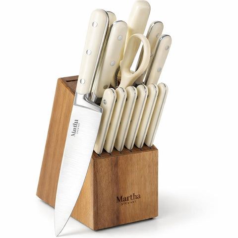 Martha Stewart front view of full 14-piece set for complete kitchen prep