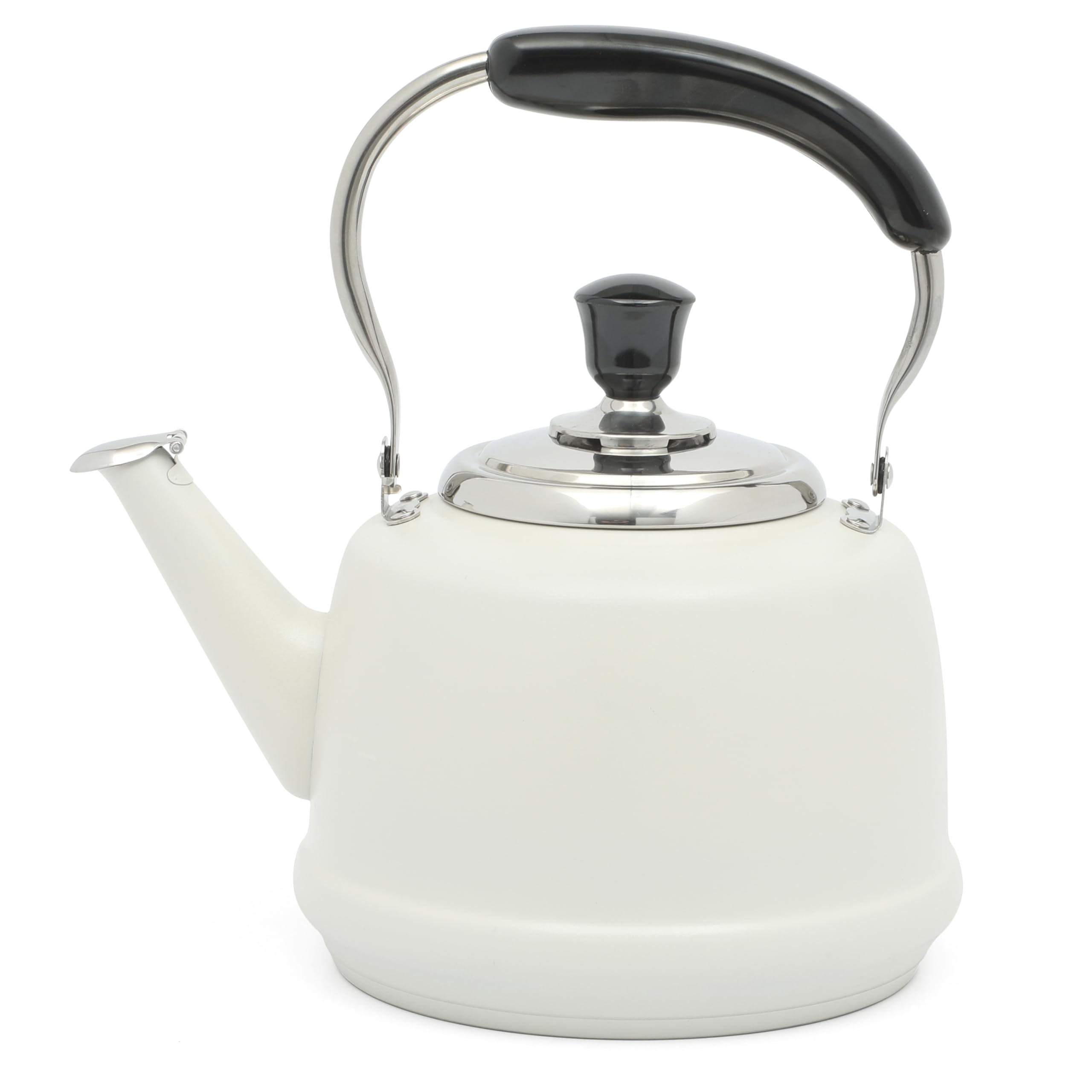 Martha Stewart Kingstree front view showing linen white finish and elegant shape for stylish serving