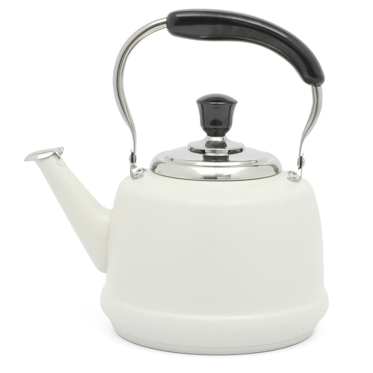 Martha Stewart Kingstree front view showing linen white finish and elegant shape for stylish serving