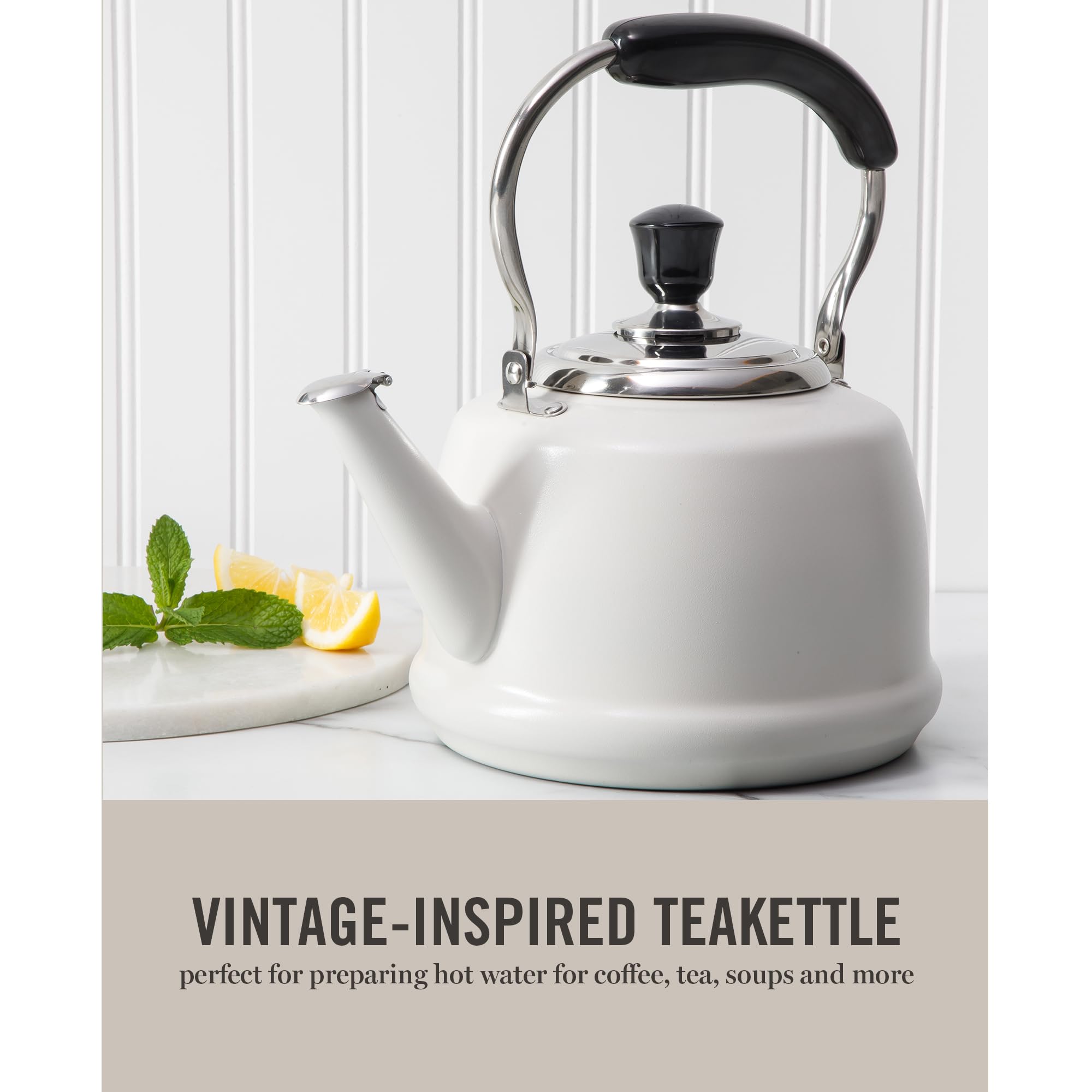 Martha Stewart Kingstree handle closeup folded for easy filling and compact storage convenience