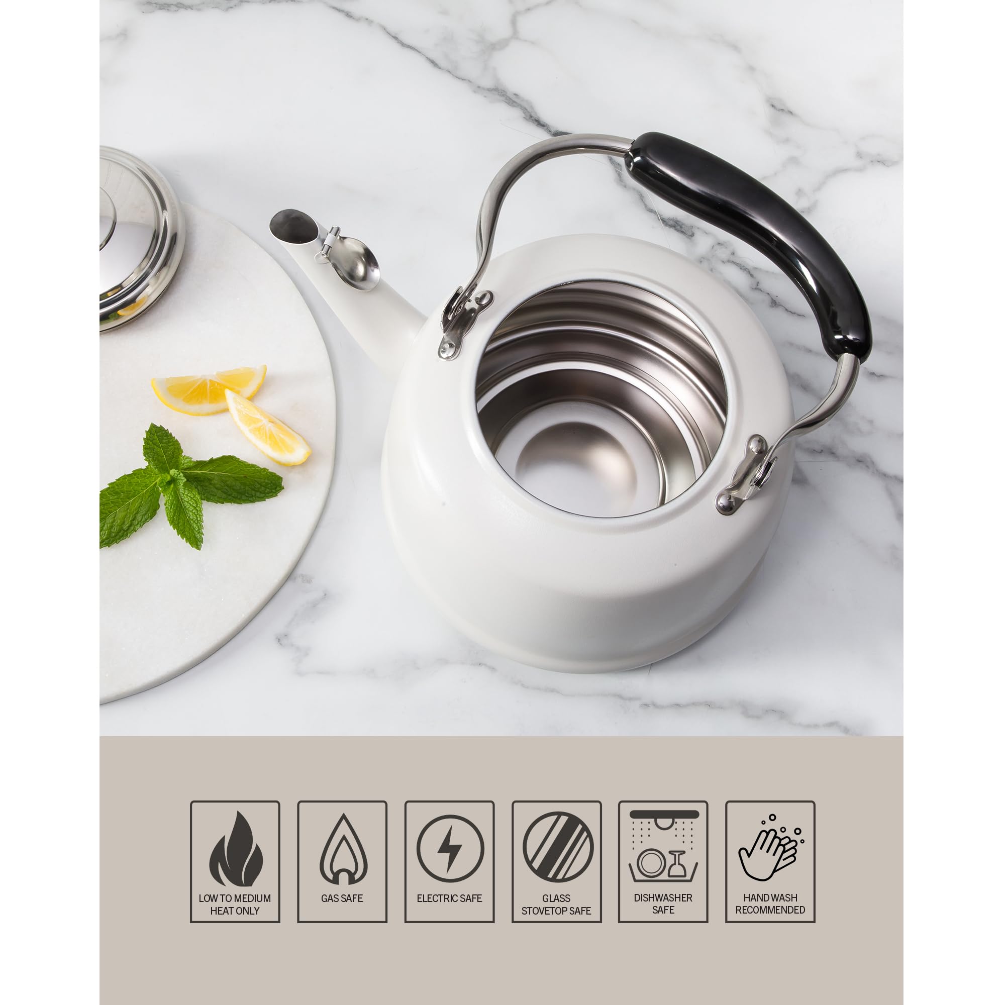 Martha Stewart Kingstree on stovetop boiling water quickly for fast, reliable performance