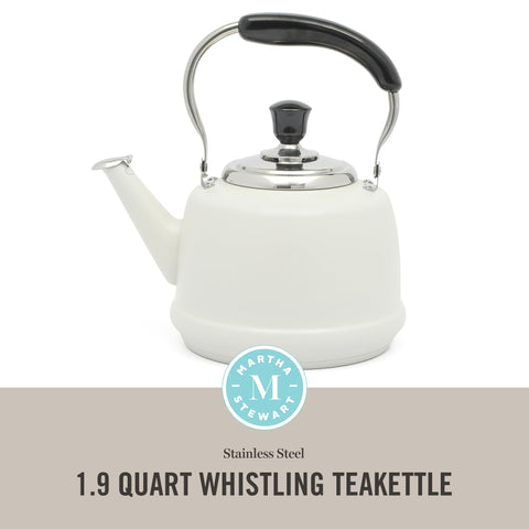 Martha Stewart Kingstree spout detail demonstrating controlled pour and drip reduction benefit