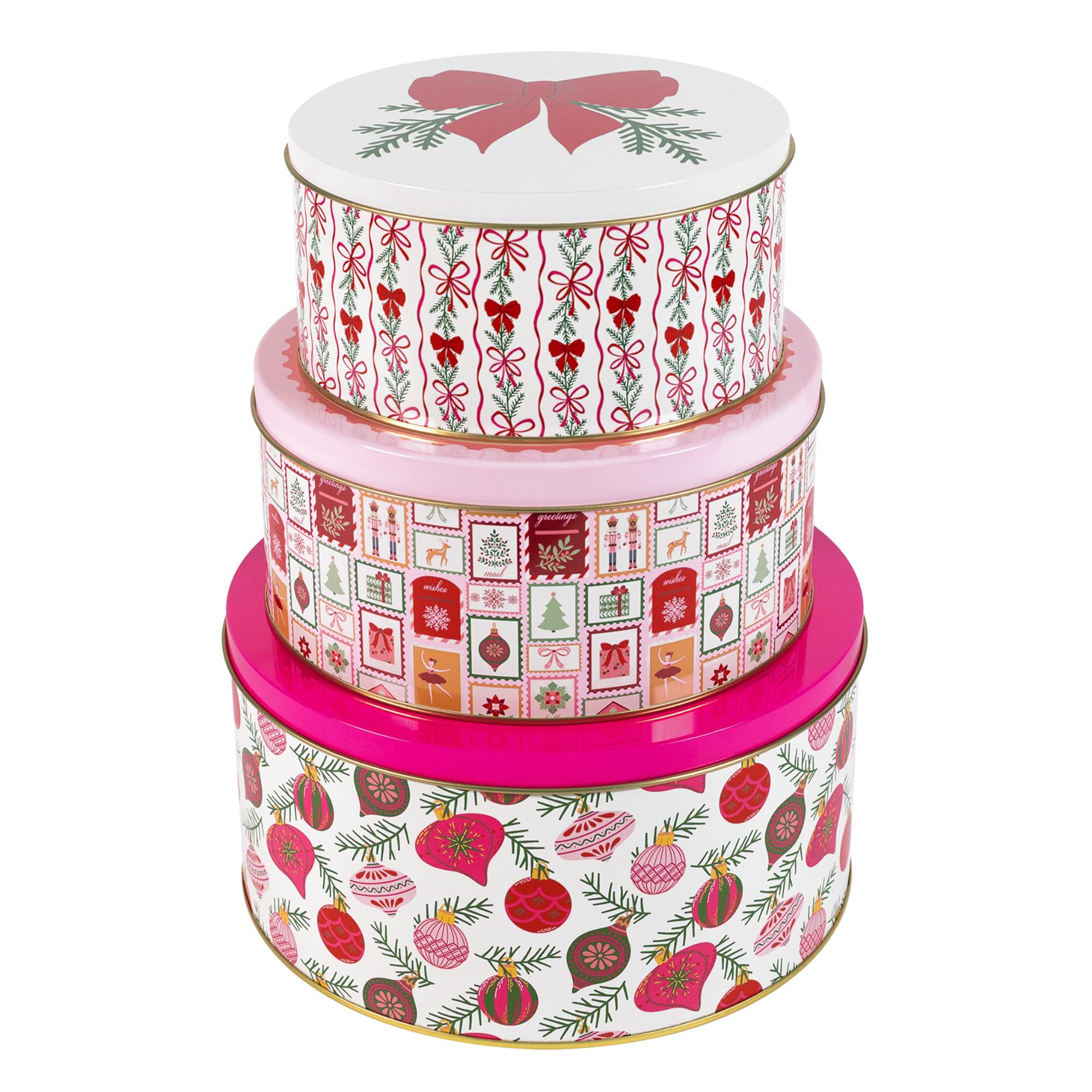 Martha Stewart large tin next to a ruler showing exact dimensions for gifting and baking