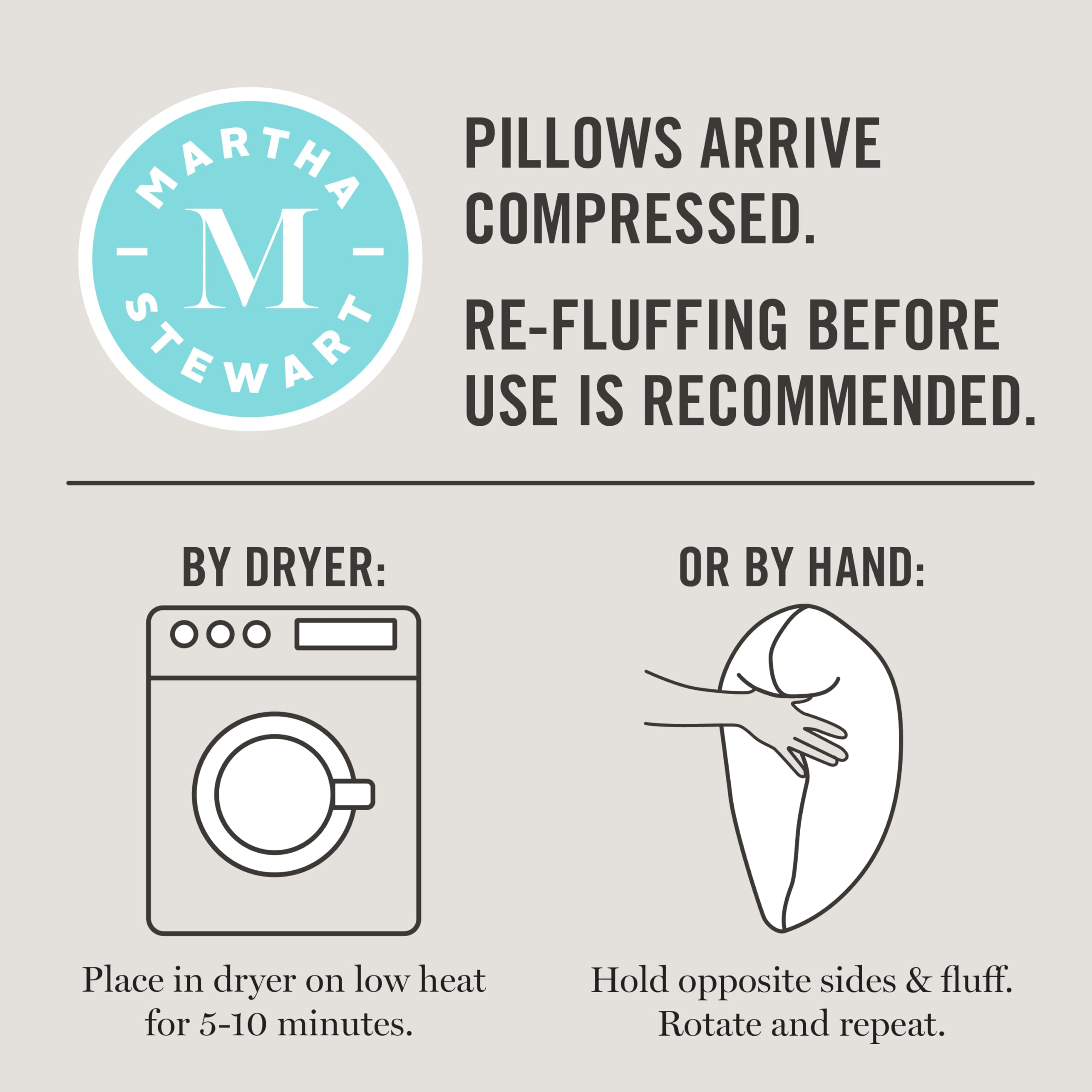 Martha Stewart pillow under sleeper demonstrating conforming support and pressure relief